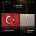 Kum Görünümlü Türk Bayrağı Cam Tablo – Cam Tablo