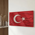 Kum Görünümlü Türk Bayrağı Cam Tablo – Cam Tablo