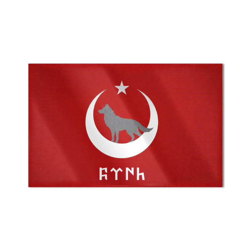 Bozkurt Ay Yıldız Göktürk Cam Tablo – Cam Tablo