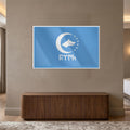 Bozkurt Hilal Mavi Cam Tablo – Cam Tablo
