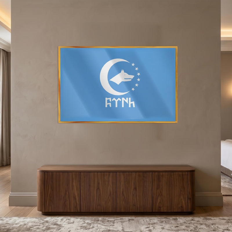 Bozkurt Hilal Mavi Cam Tablo – Cam Tablo