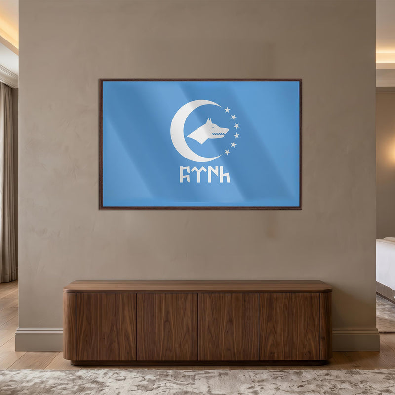 Bozkurt Hilal Mavi Cam Tablo – Cam Tablo