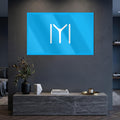 IYI Kayı Boyu Mavi Cam Tablo – Cam Tablo