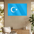 Doğu Türkistan Bayrağı Cam Tablo – Cam Tablo