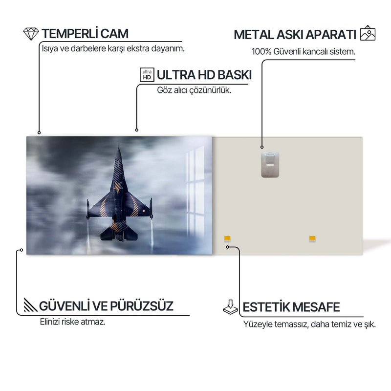 Türk Uçağı Cam Tablo – Cam Tablo