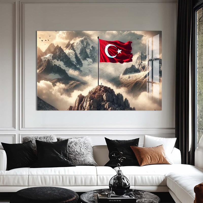 Türk Bayrağı Cam Tablo – Cam Tablo