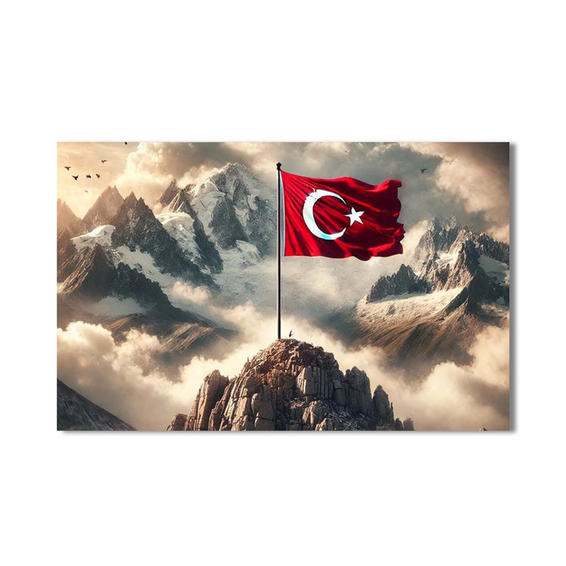 Türk Bayrağı Cam Tablo – Cam Tablo