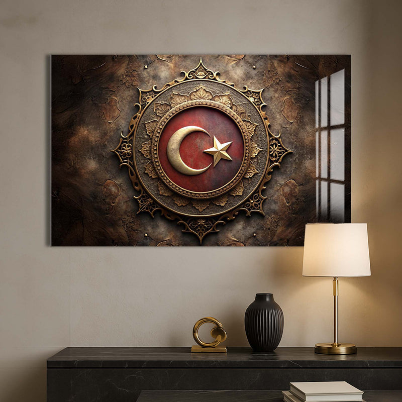 Türk Bayrağı Cam Tablo – Cam Tablo