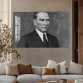 Kararlı Bakış Atatürk Cam Tablo – Cam Tablo