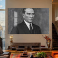 Kararlı Bakış Atatürk Cam Tablo – Cam Tablo
