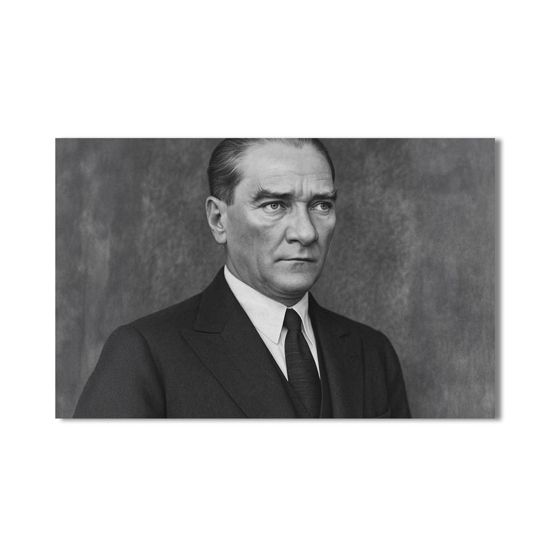 Kararlı Bakış Atatürk Cam Tablo – Cam Tablo