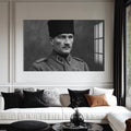 Askerî Üniformalı Atatürk Cam Tablo – Cam Tablo