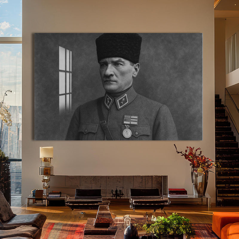 Madalyalı Atatürk Cam Tablo – Cam Tablo