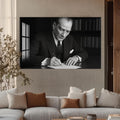İmza Atan Atatürk Cam Tablo – Cam Tablo