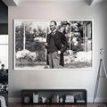 Atatürk Cam Tablo – Beyaz Çerçeveli Cam Tablo