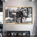 Atatürk Cam Tablo – Altın Çerçeveli Cam Tablo