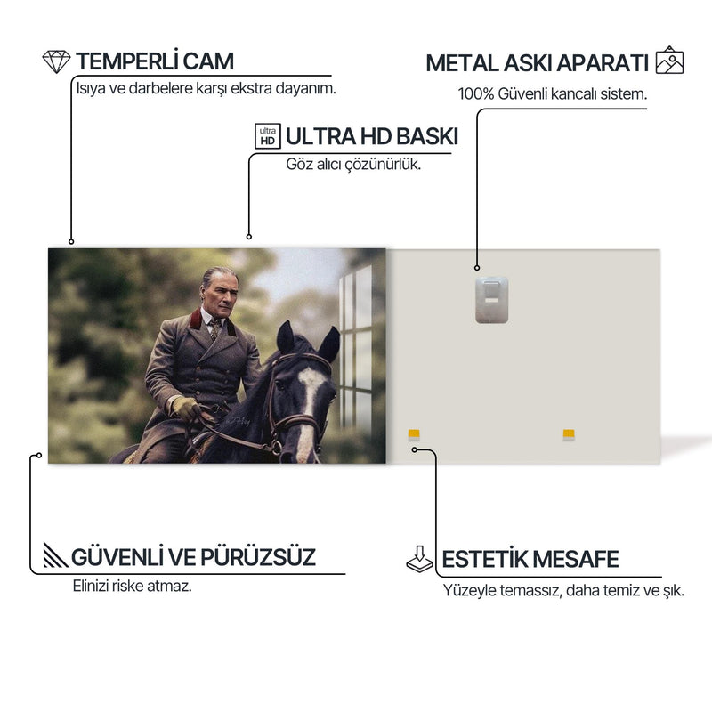 Ata Binmiş Atatürk Cam Tablo – Cam Tablo