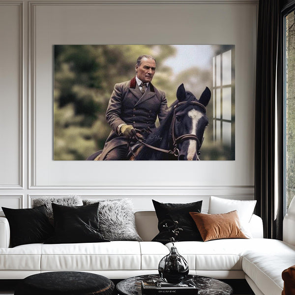 Ata Binmiş Atatürk Cam Tablo