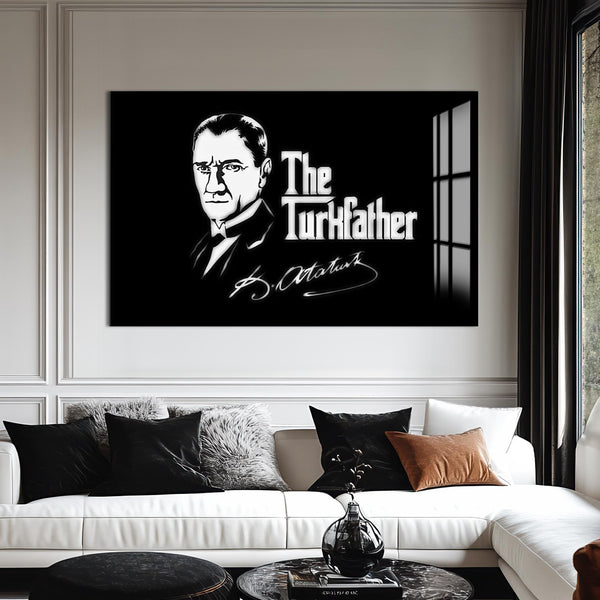 Turkfather Atatürk Cam Tablo