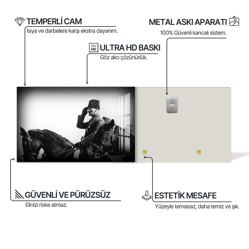 Askeri Selam Atatürk Cam Tablo – Cam Tablo