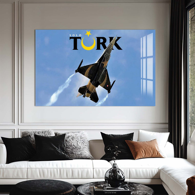 Türk F16 Uçağı Cam Tablo – Cam Tablo