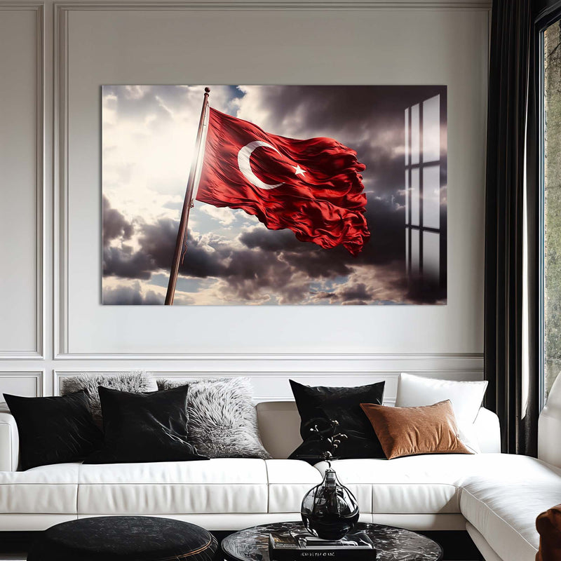 Türk Bayrağı Cam Tablo – Cam Tablo