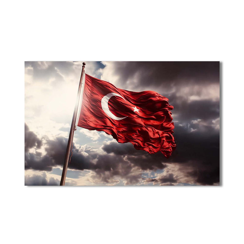 Türk Bayrağı Cam Tablo – Cam Tablo