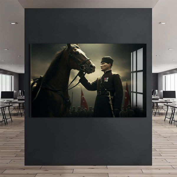 Mustafa Kemal Atatürk Cam Tablo