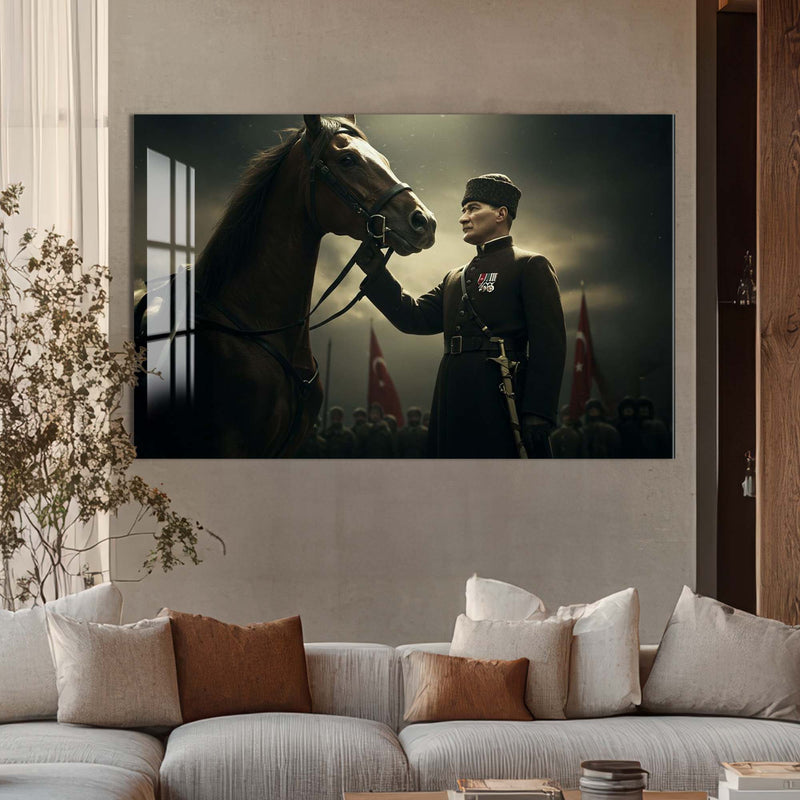 Mustafa Kemal Atatürk Cam Tablo – Cam Tablo