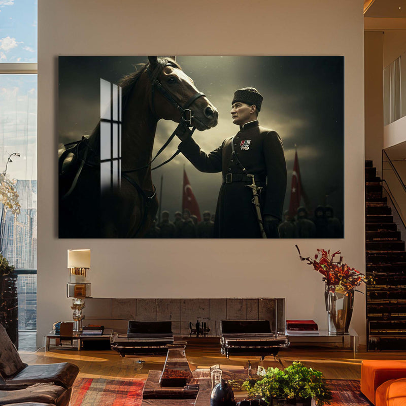 Mustafa Kemal Atatürk Cam Tablo – Cam Tablo