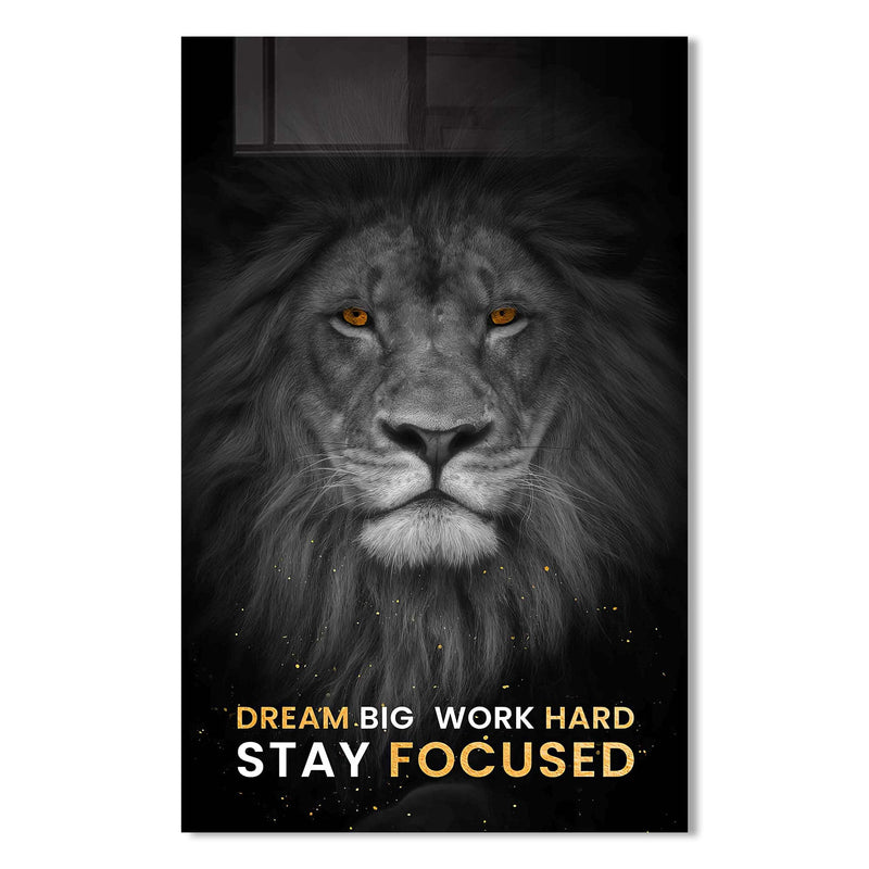Dream Big Work Hard Cam Tablo – Cam Tablo