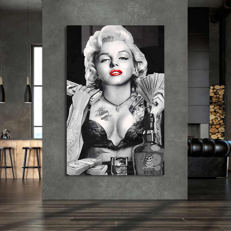 Marilyn Monroe Cam Tablo