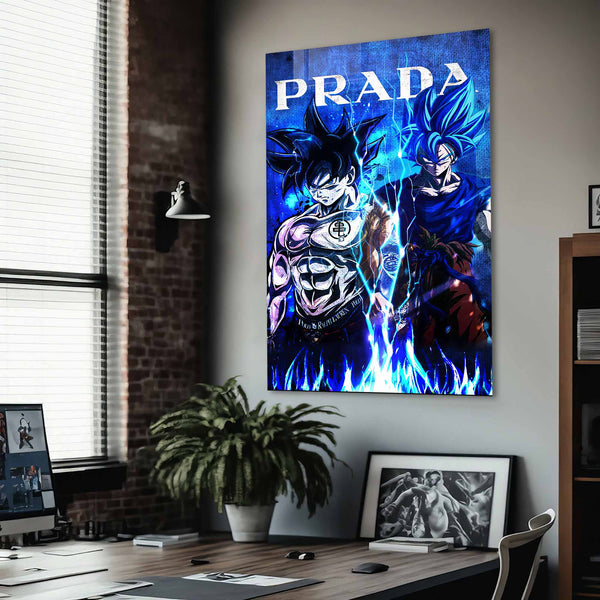 Prada Anime Temalı Cam Tablo