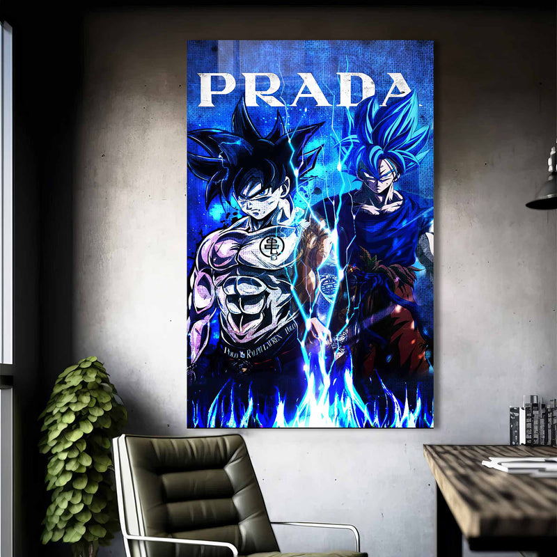 Prada Anime Temalı Cam Tablo