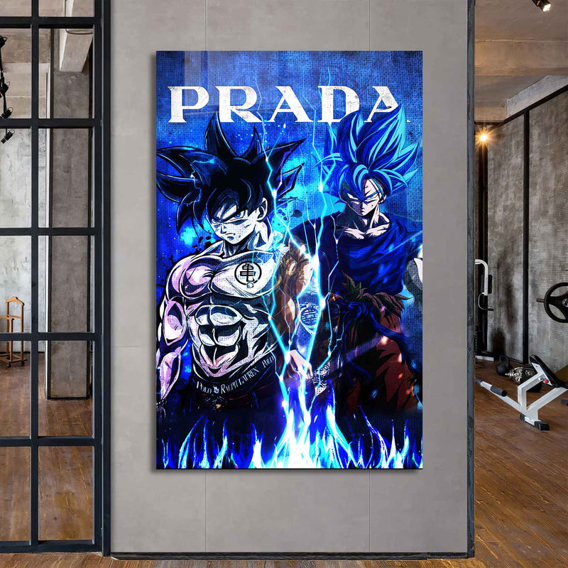 Prada Anime Temalı Cam Tablo
