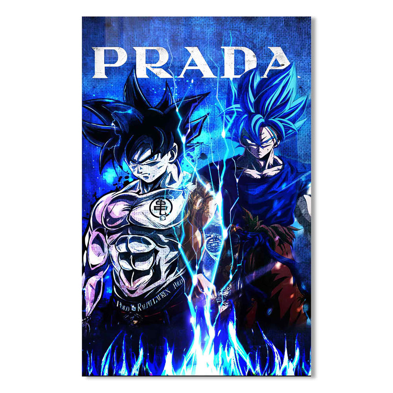 Prada Anime Temalı Cam Tablo