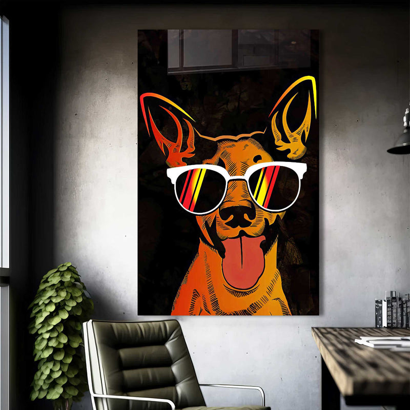 Cool Köpek Cam Tablo – Cam Tablo
