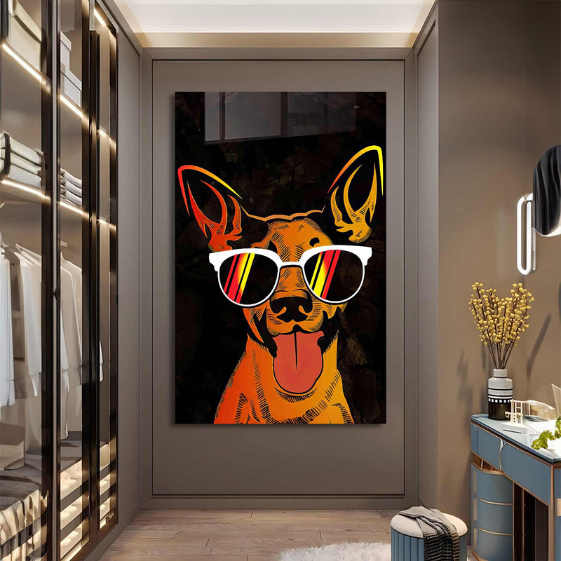 Cool Köpek Cam Tablo – Cam Tablo