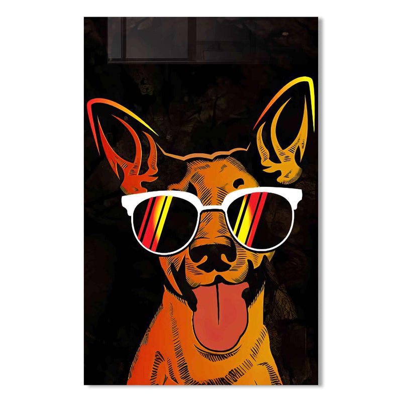 Cool Köpek Cam Tablo – Cam Tablo