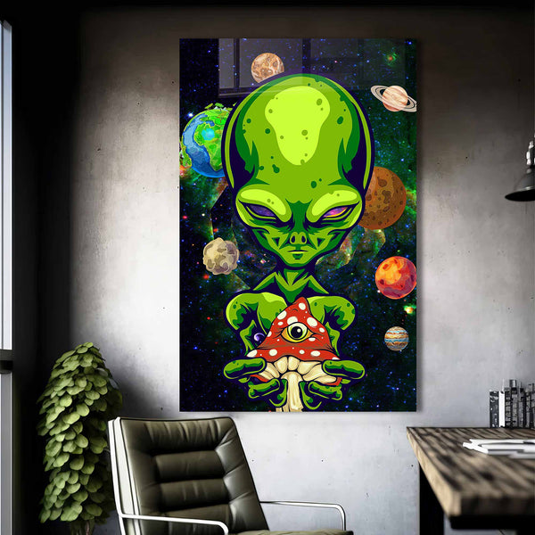 Uzaylı Cam Tablo