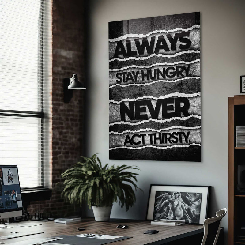Always Stay Hungry Cam Tablo – Cam Tablo