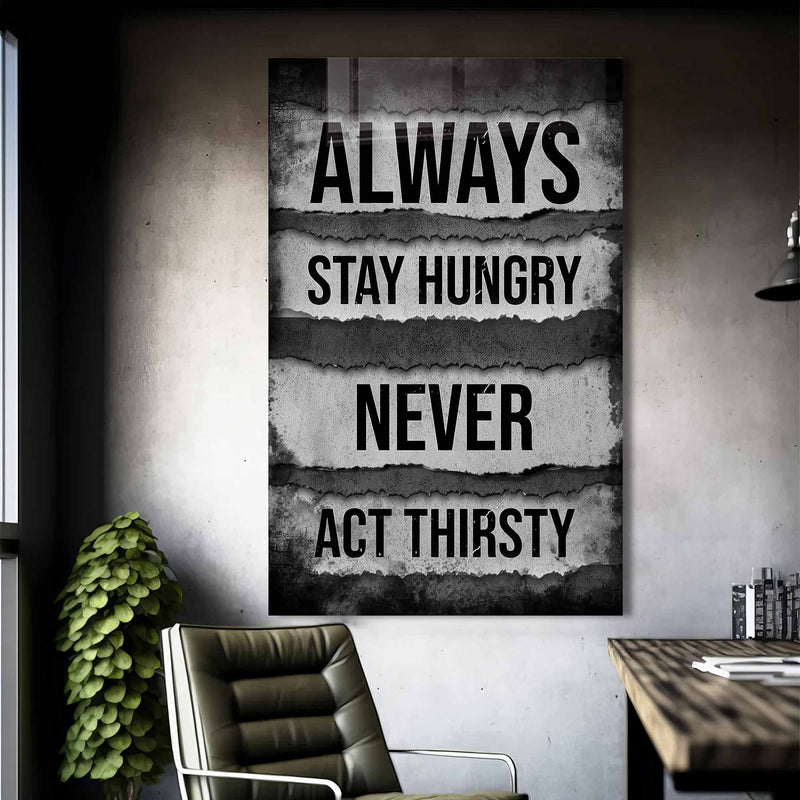 Always Stay Hungry Cam Tablo – Cam Tablo