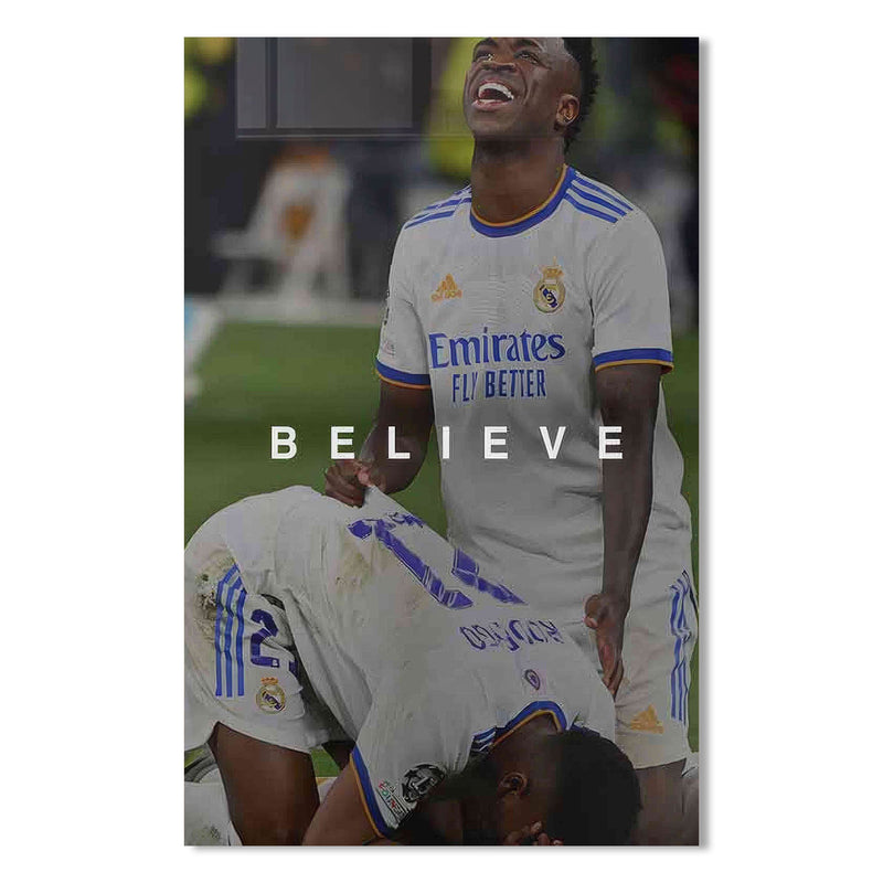 Believe Futbol Temalı Cam Tablo – Cam Tablo