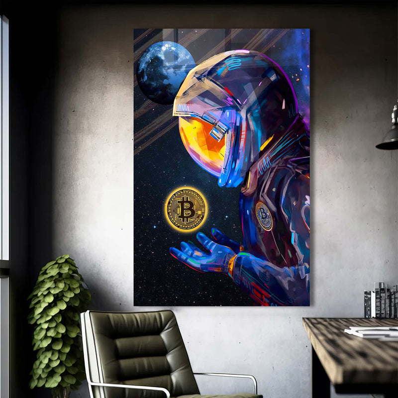Astronot Bitcoin Cam Tablo – Cam Tablo