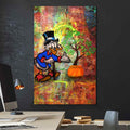 Yaşlı Donald Duck Cam Tablo
