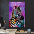 Renkli Zebra Cam Tablo