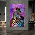 Renkli Zebra Cam Tablo