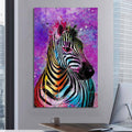 Renkli Zebra Cam Tablo