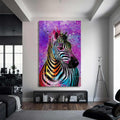 Renkli Zebra Cam Tablo