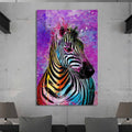 Renkli Zebra Cam Tablo
